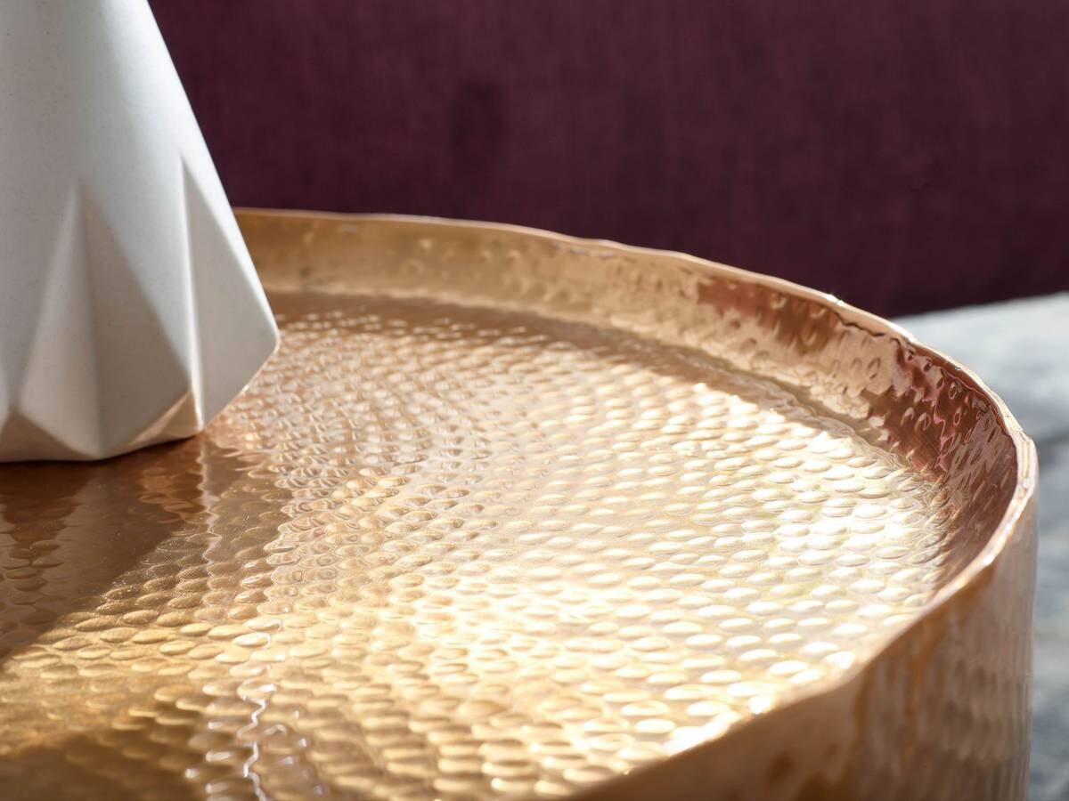 Wohnling Couchtisch gold B/H/T: ca. 60x35x60 cm