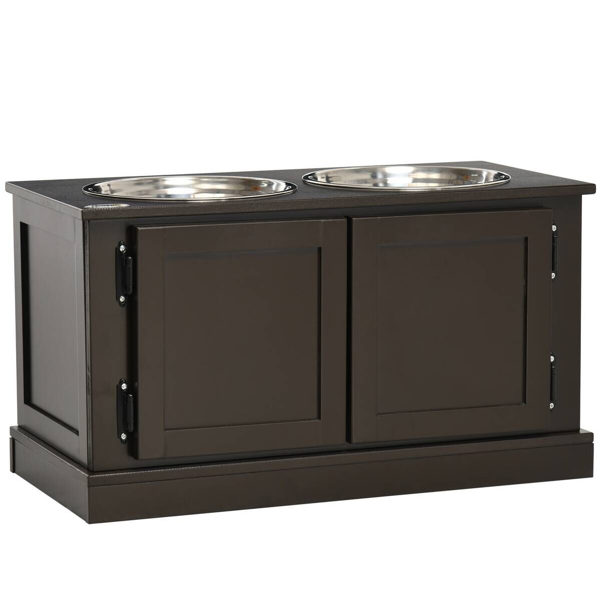 PawHut Hundenapf kaffee MDF B/H/L: ca. 30x34x60 cm