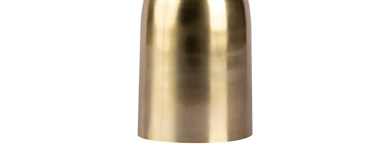 Kayoom Stehlampe gold schwarz Marmor Baumwolle Eisen B/H/L: ca. 30,5x127x30,5 cm E27 1 Brennstellen