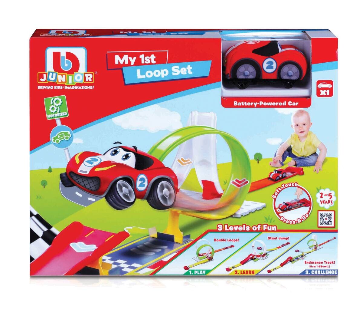 BBJunior Autorennbahn My 1st Loop-Set B/H/L: ca. 31x31x168 cm