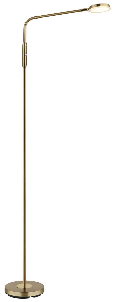 GLOBO Stehlampe messing Metall B/H/L: ca. 20x173x52 cm 1 Brennstellen