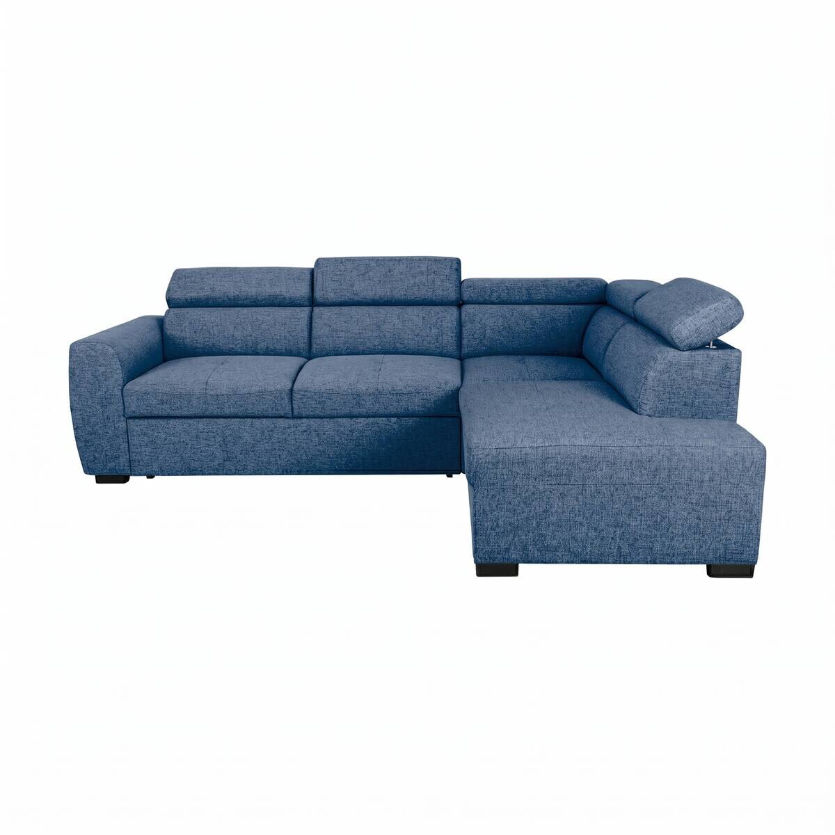 Ecksofa mit Bettfunktion und Bettkasten Ocean Webstoff B/H/T: ca. 245x184x87 cm