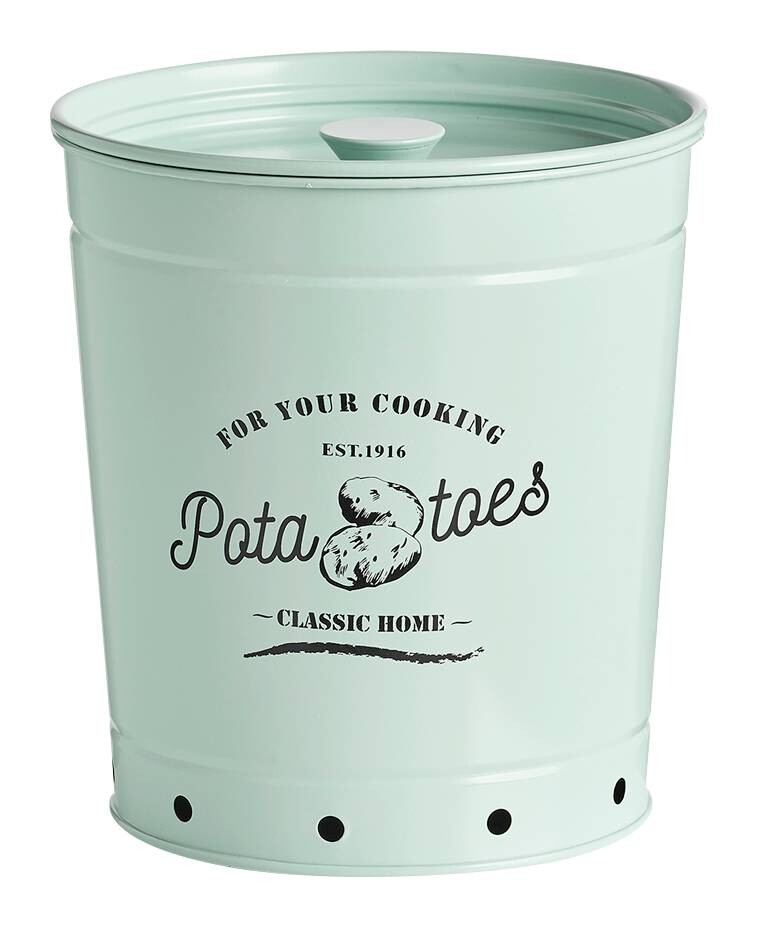Zeller Vorratsdose Kartoffel mint B/H/L: ca. 19,5x21,5x16,5 cm