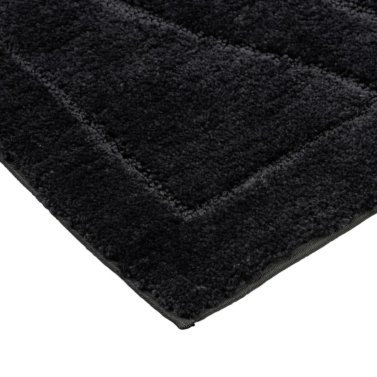 Tuffi Badematte Lasse schwarz 100% Polyester B/L: ca. 70x120 cm