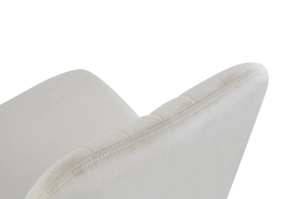 Stuhl CLAUDIA, 2er Set creme Samt B/H/T: ca. 44x88x58 cm