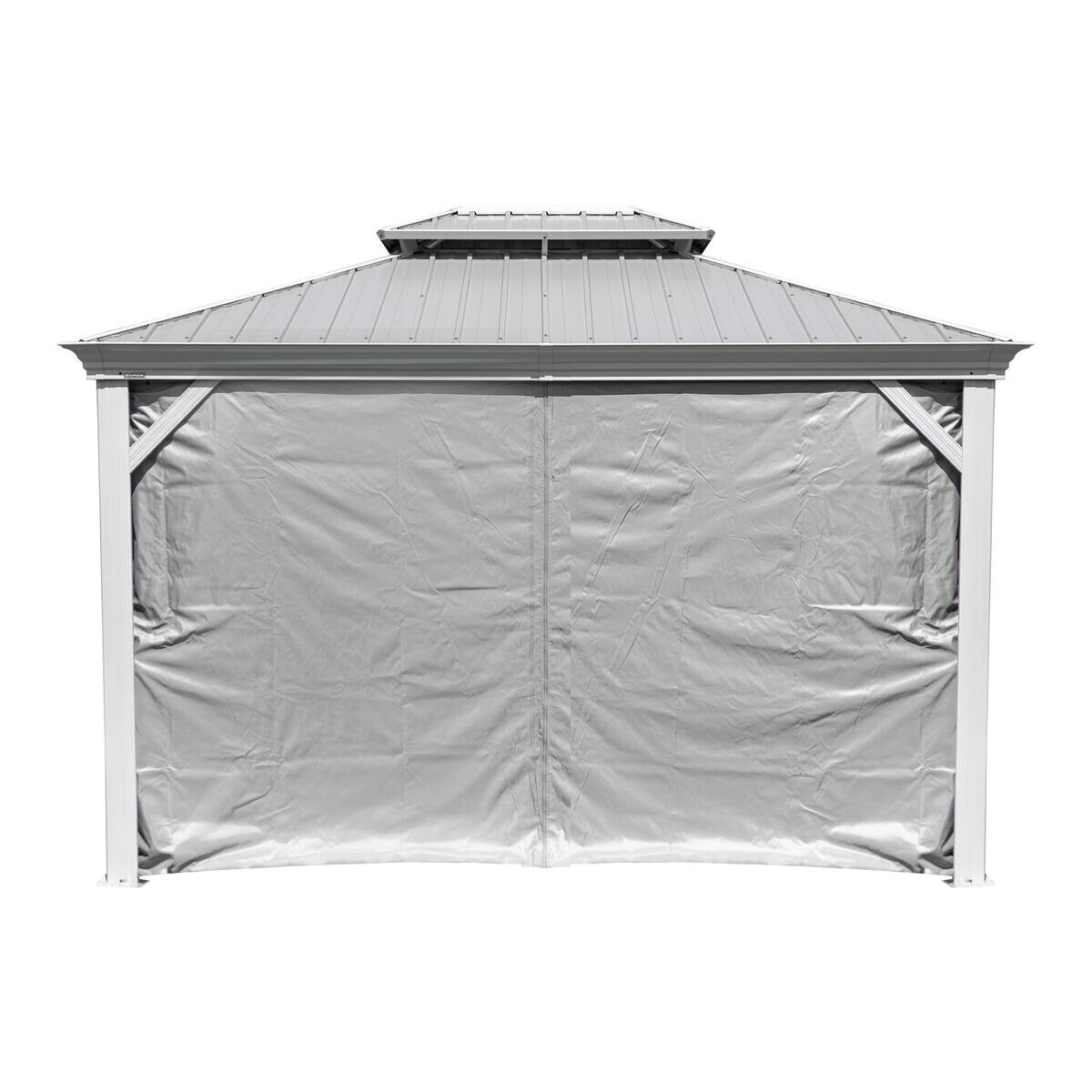 Sojag Pavillon-Vorhang-Set Messina taupe Polyester