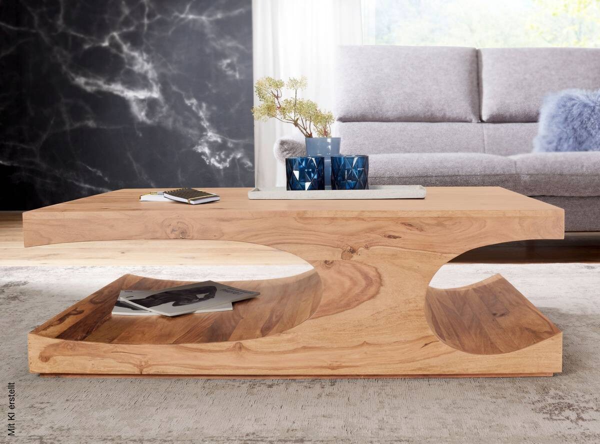 Couchtisch braun B/H/T: ca. 118x38x70 cm