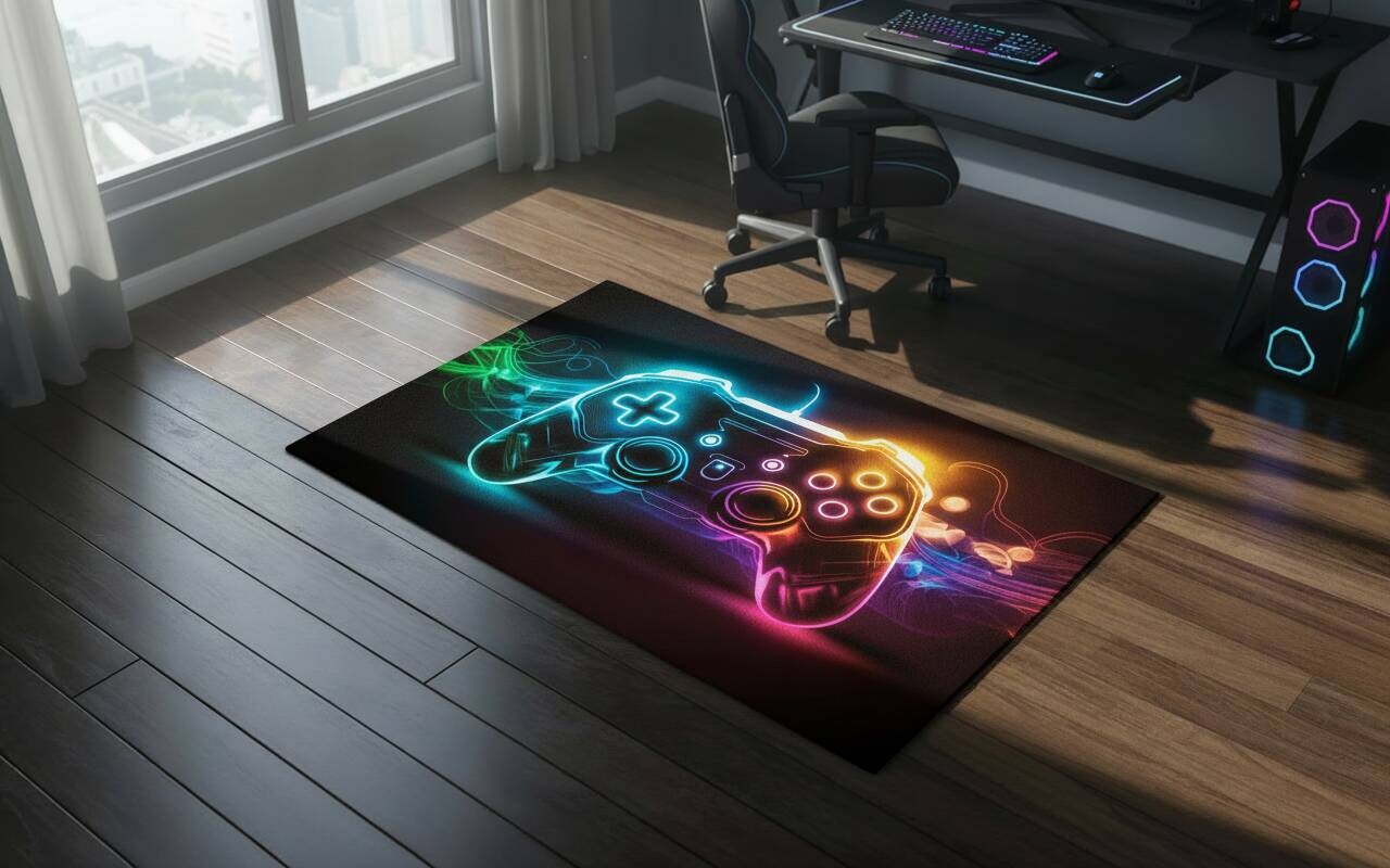 Fußmatte Velvet Gaming Multi B/L: ca. 90x150 cm