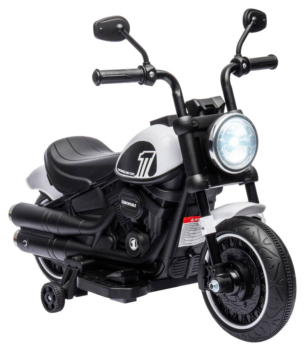HOMCOM Kinder-Elektromotorrad schwarz B/H/L: ca. 42x57x76 cm