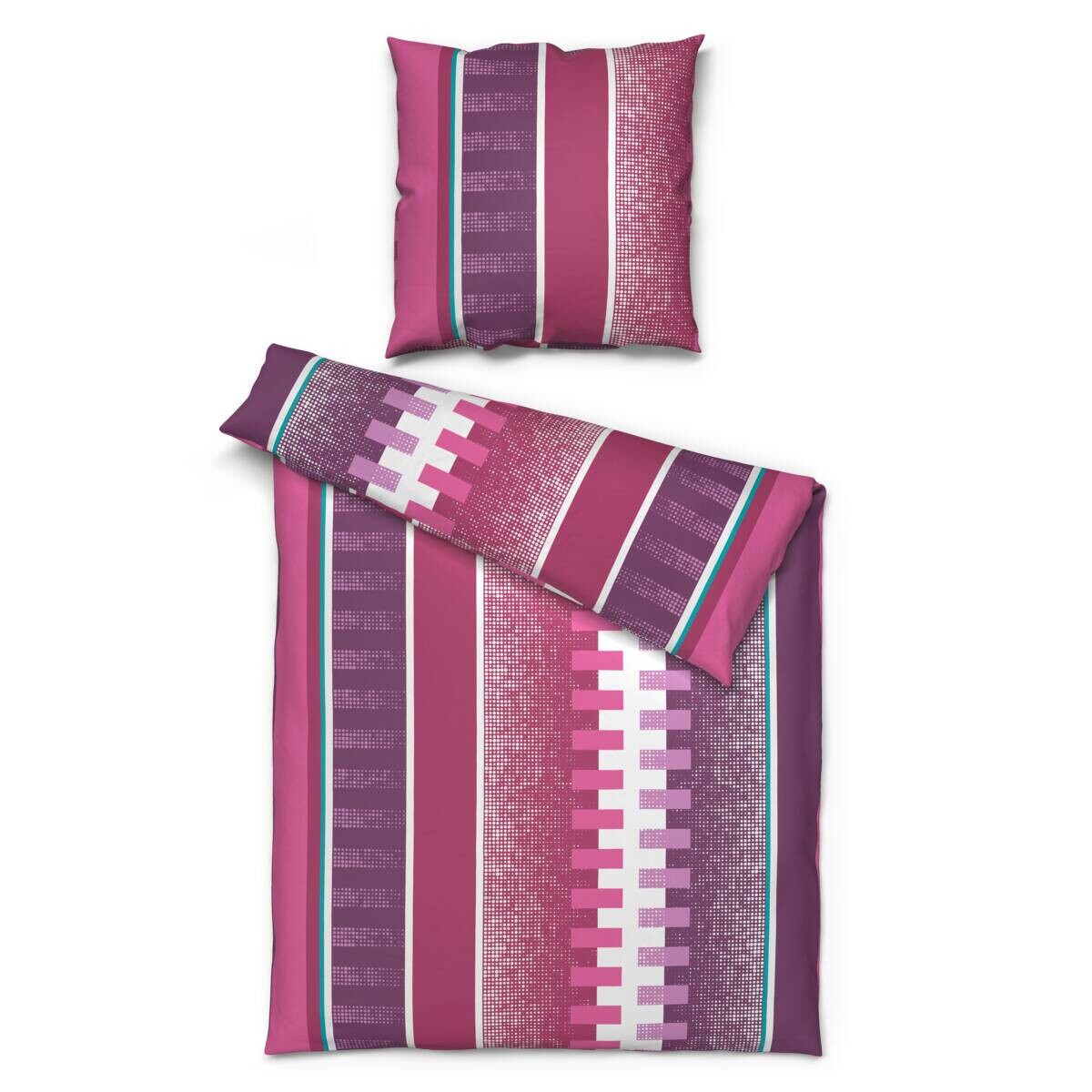 Microfaser Bettwäsche beere 100% Polyester B/L: ca. 135x200 cm