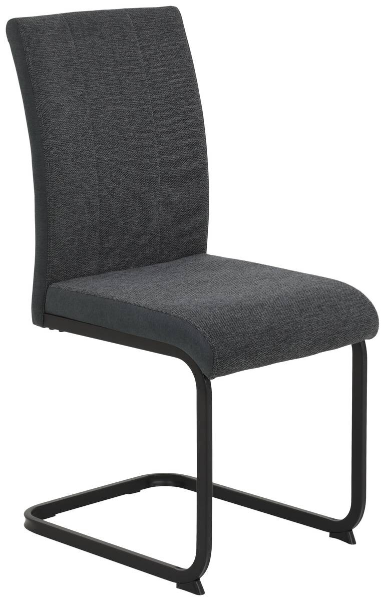 Stuhl 2er Set LINN anthrazit Webstoff B/H/T: ca. 43x92x52 cm