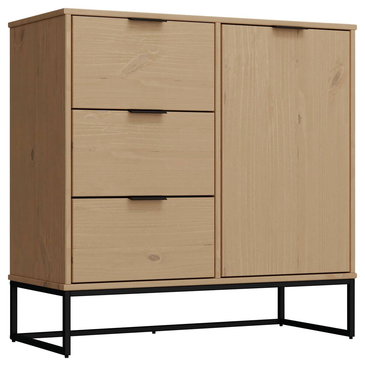 Kommode Vivo 1T3S Oak lackiert B/H/L: ca. 45,3x80x100,9 cm