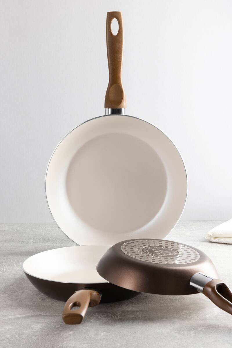 BERGNER Pfannen-Set ISLAND SOUL weiß Aluminium 3 tlg.