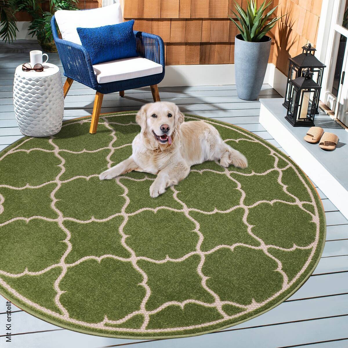 Sanat Outdoorteppich BERLIN grün D: ca. 120 cm