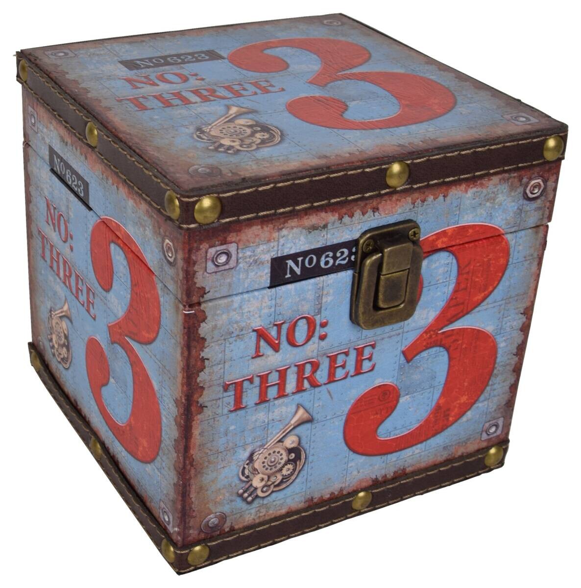 Box rot Holz B/H/L: ca. 16x16x16 cm