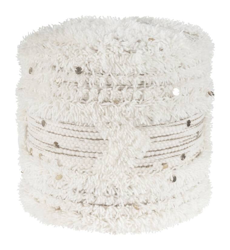 360 Living Hocker Bohist 400 creme khaki H/D: ca. 35x35 cm