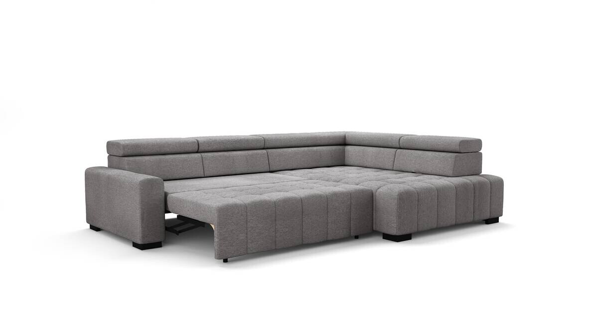 Ecksofa mit Bettfunktion braun Flachgewebe B/T: ca. 300x210 cm