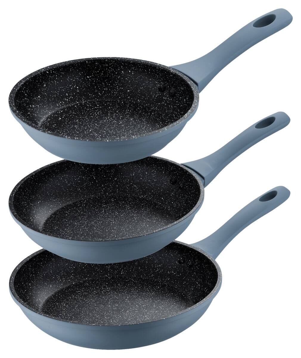 SAN IGNACIO Pfannen-Set NIZA blau Aluminium 3 tlg.