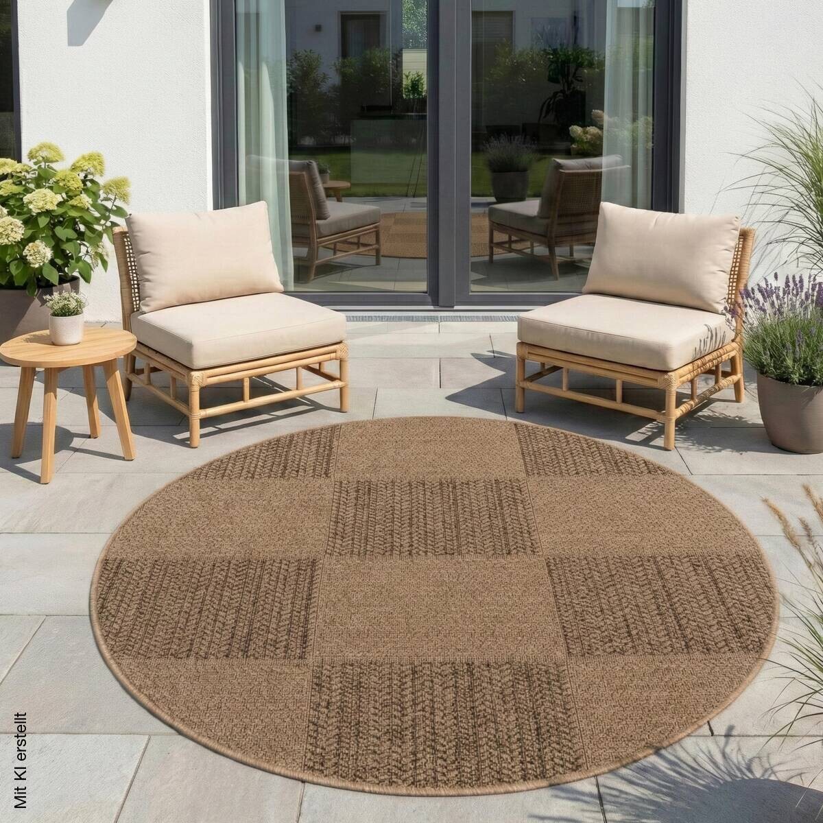 Ayyildiz Flachwebteppich TIMBER beige D: ca. 80 cm