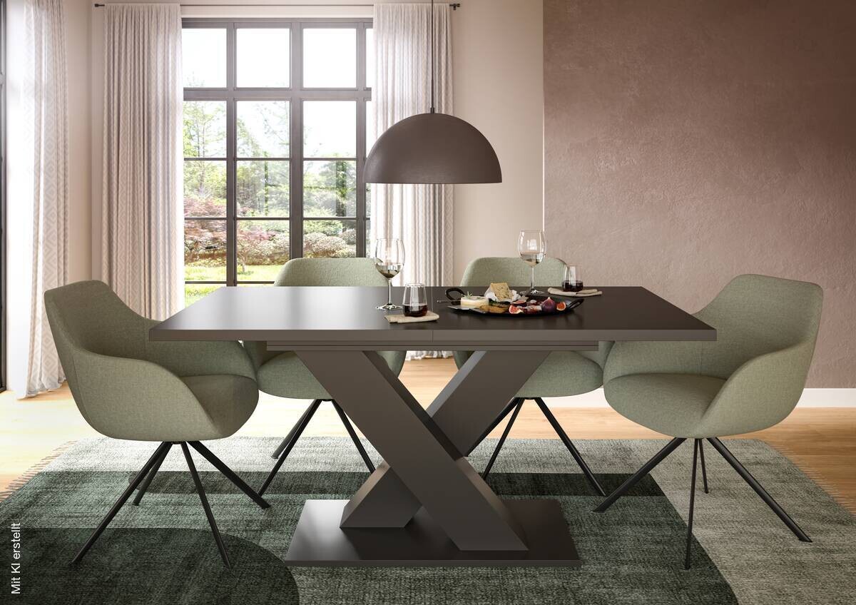 Esstisch Motion grau B/H/T: ca. 150x76x80 cm