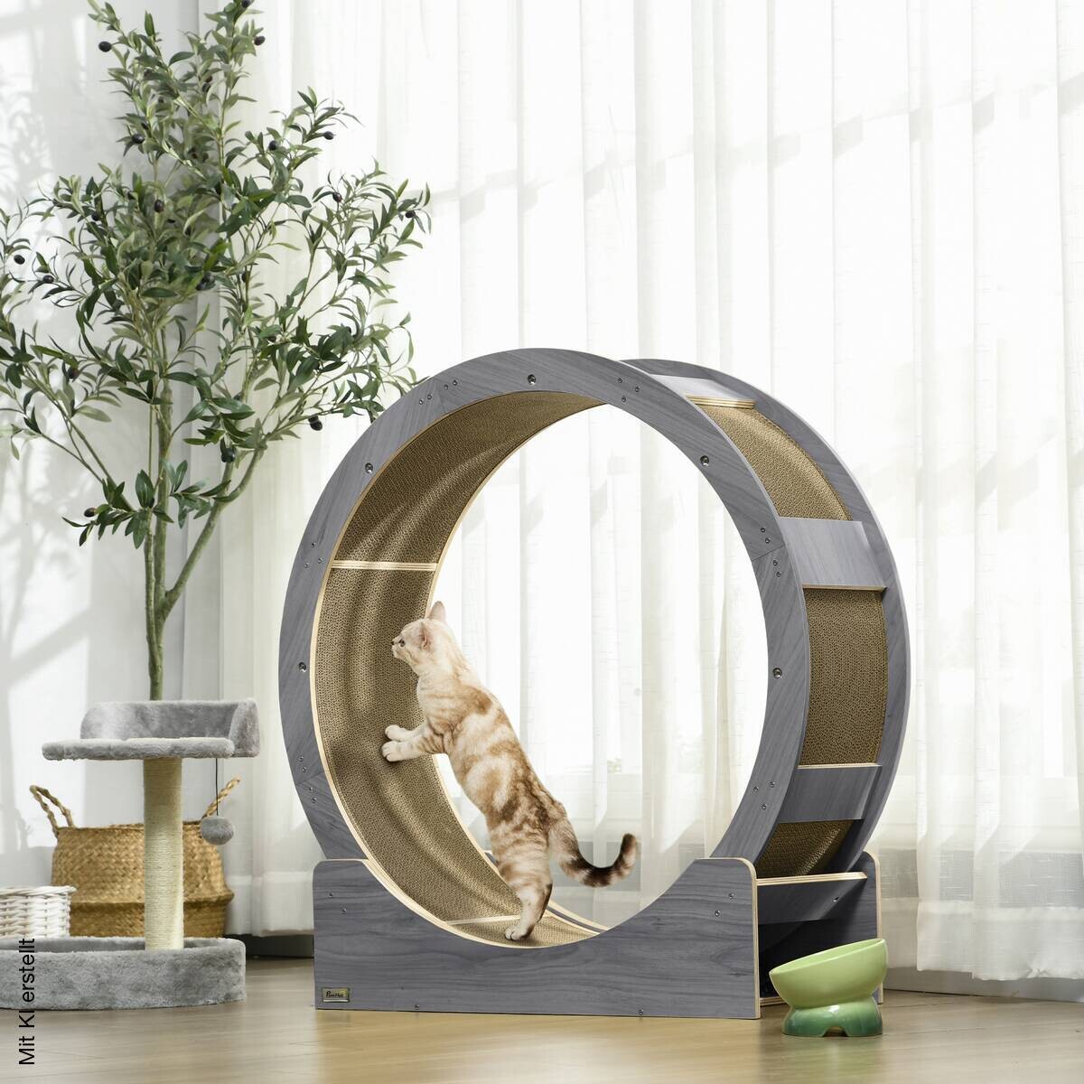 PawHut Katzenlaufrad