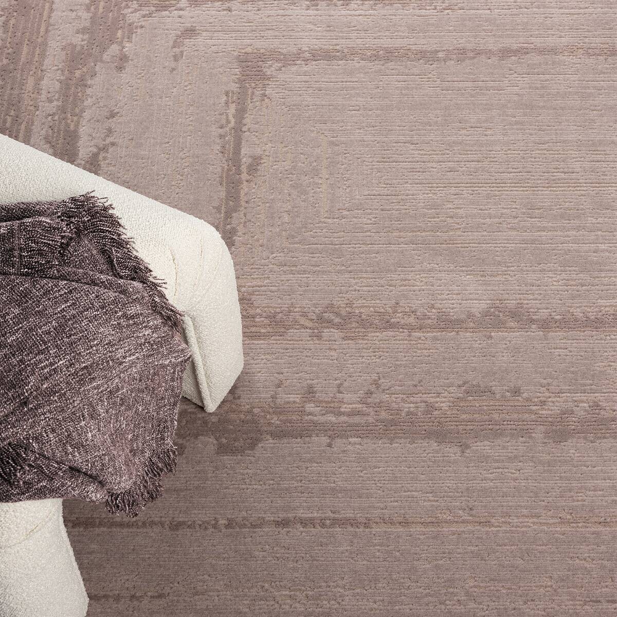 Webteppich Costa taupe B/L: ca. 80x300 cm