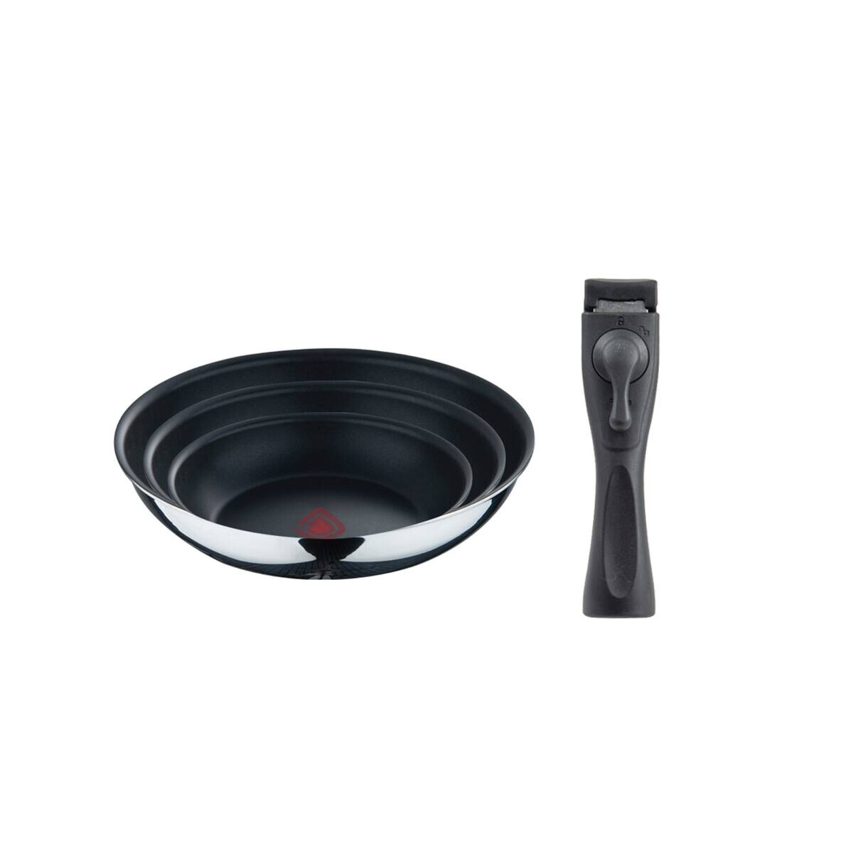 BERGNER Pfannenset Click&Cook silber Aluminium 3 tlg.