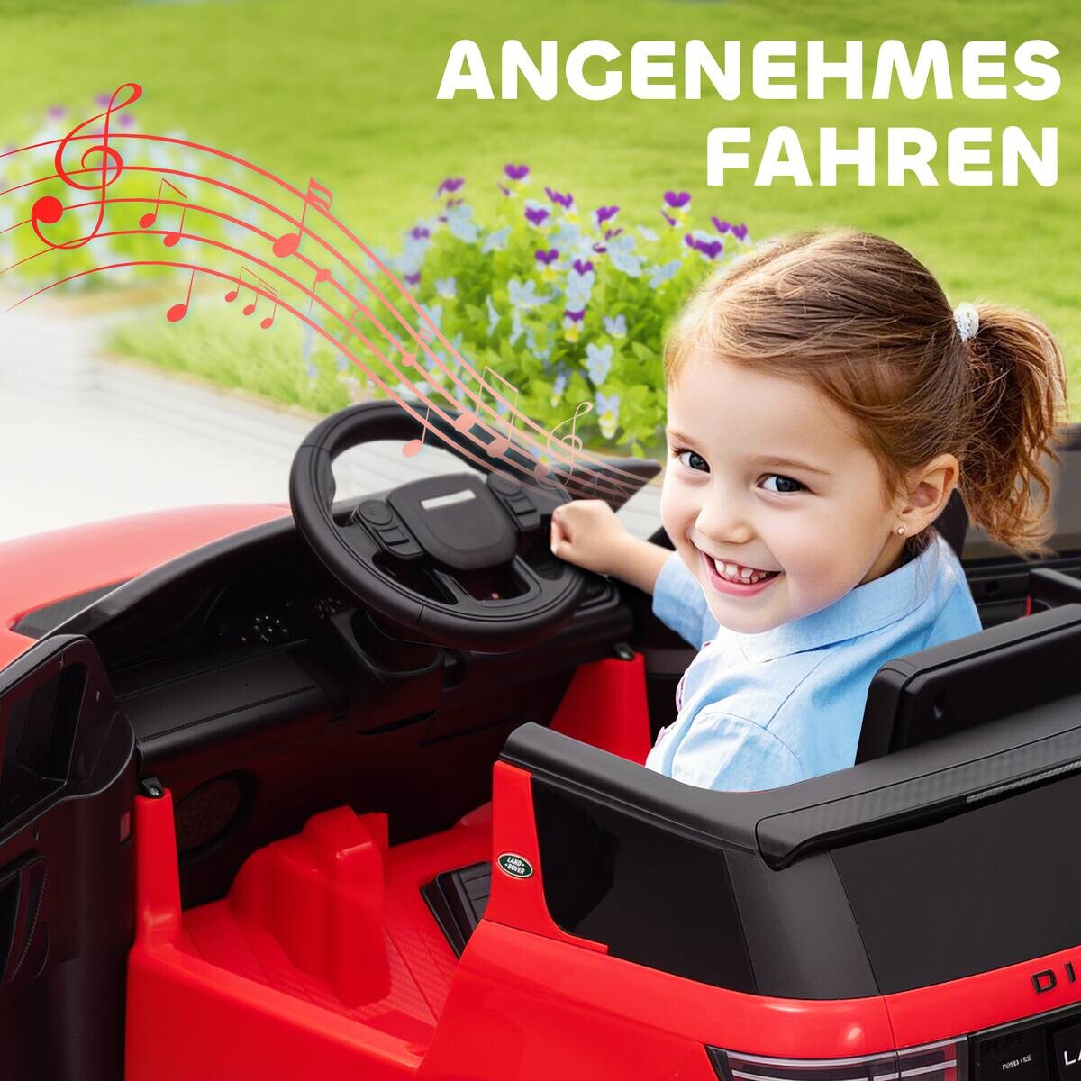 AIYAPLAY Kinder Elektroauto rot B/H/L: ca. 65,5x51x106 cm