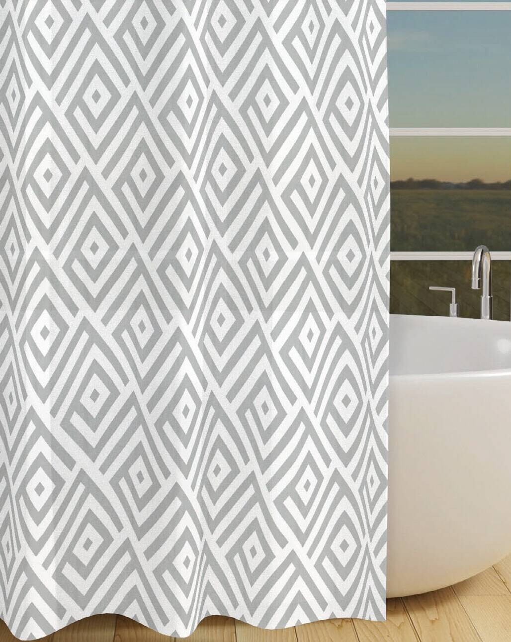 Acus Duschvorhang Lines Polyethylen (recycelt) B/L: ca. 180x200 cm