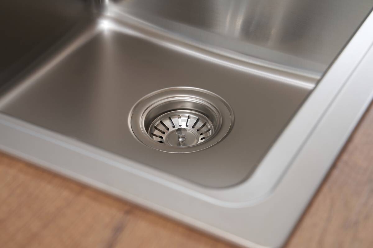 Respekta Einbauspüle Chicago 86 x 50 Edelstahl B/H/T: ca. 86x19x50 cm