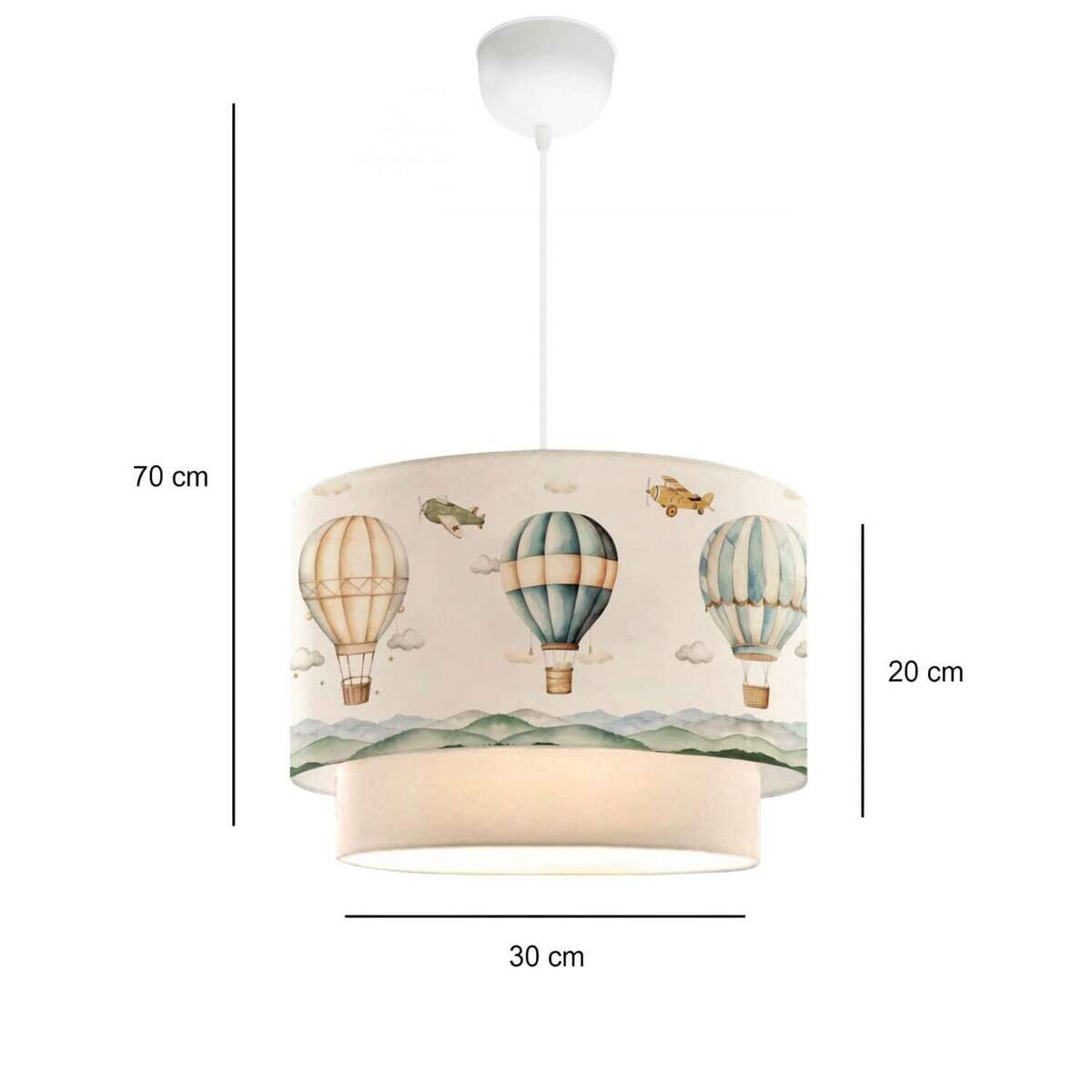 Opviq Pendelleuchte beige PVC Kunststoff B/H/T/L/D: ca. 30x70x30x30x30 cm E27 1 Brennstellen