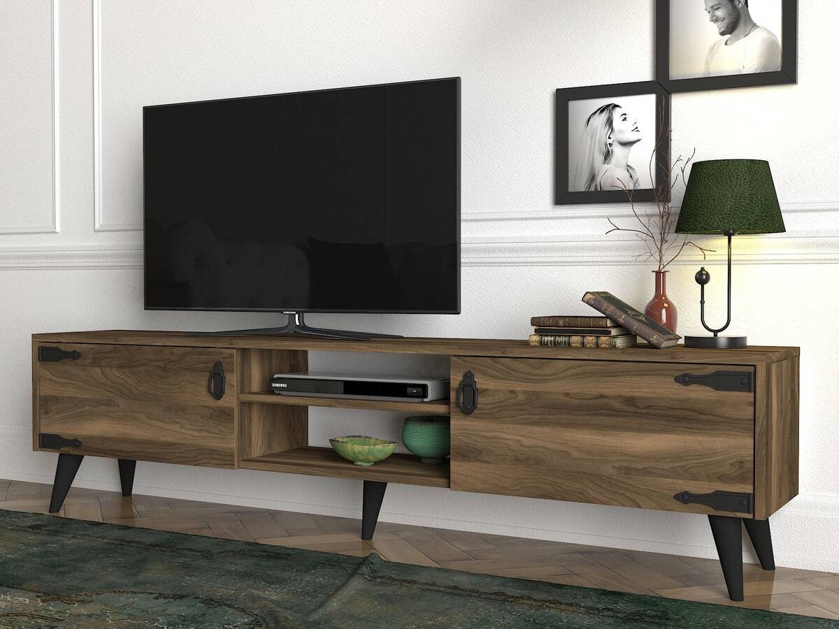 TV-Lowboard Anthes walnuss Nachbildung B/H/T: ca. 180x41x30 cm