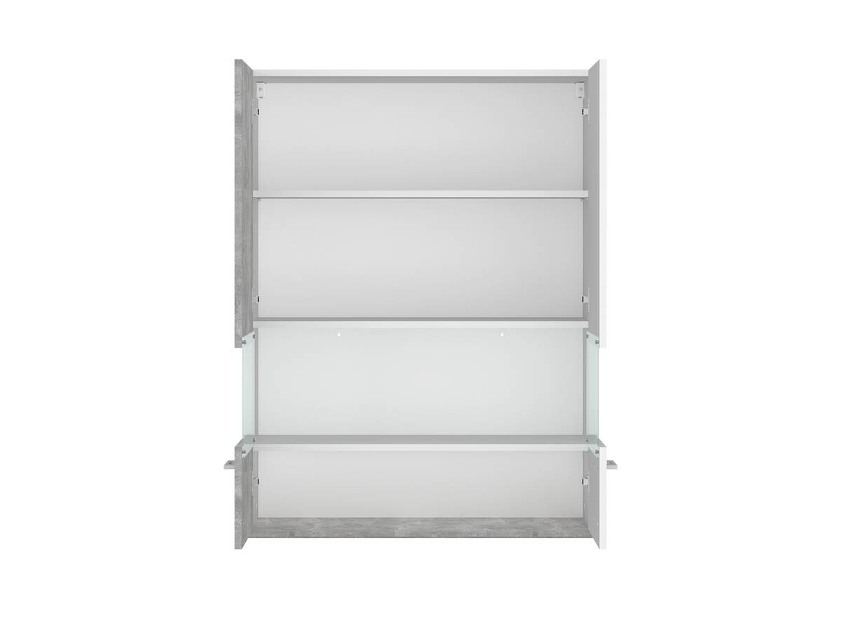 Vitrine Vulcan Plus Beton Optik B/H/T: ca. 85x113x35 cm