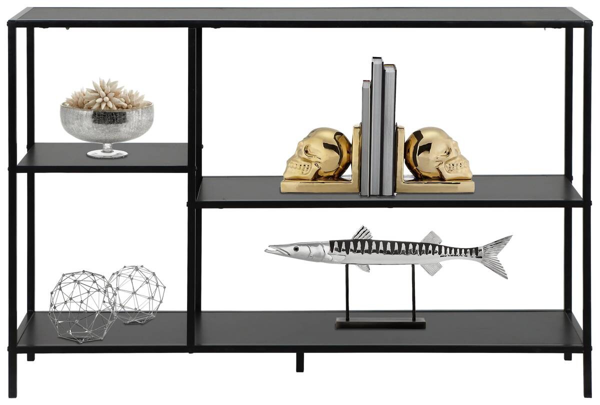 Metallregal Hanna schwarz pulverbeschichtet B/H/T: ca. 120x80x30 cm