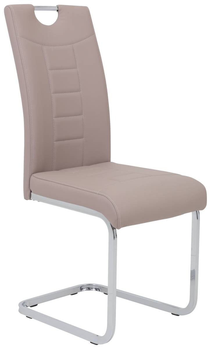 Schwingstuhl Ruby 4er Set Cappuccino Kunstleder B/H/T: ca. 44x103x60 cm