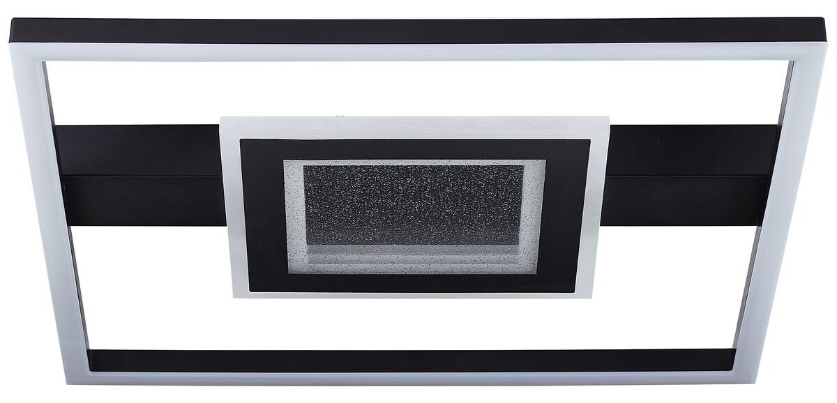 Brilliant LED-Deckenleuchte schwarz B/H/L: ca. 37,5x37,5x5 cm
