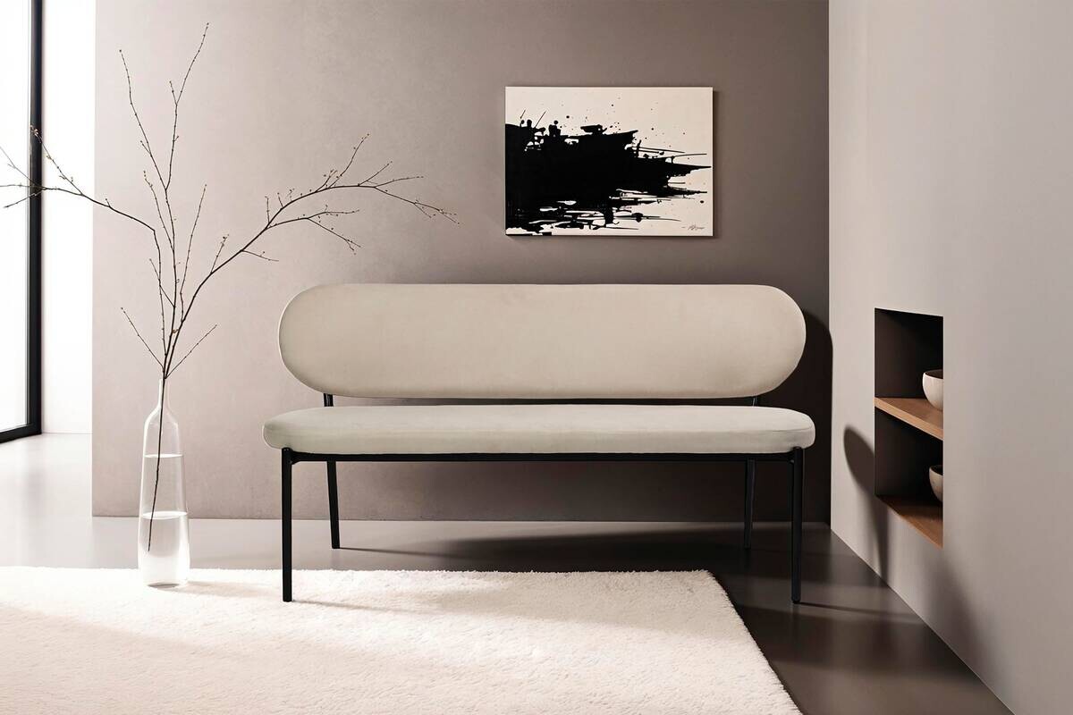 Bank JERSEY taupe B/H/T: ca. 160x82x62 cm