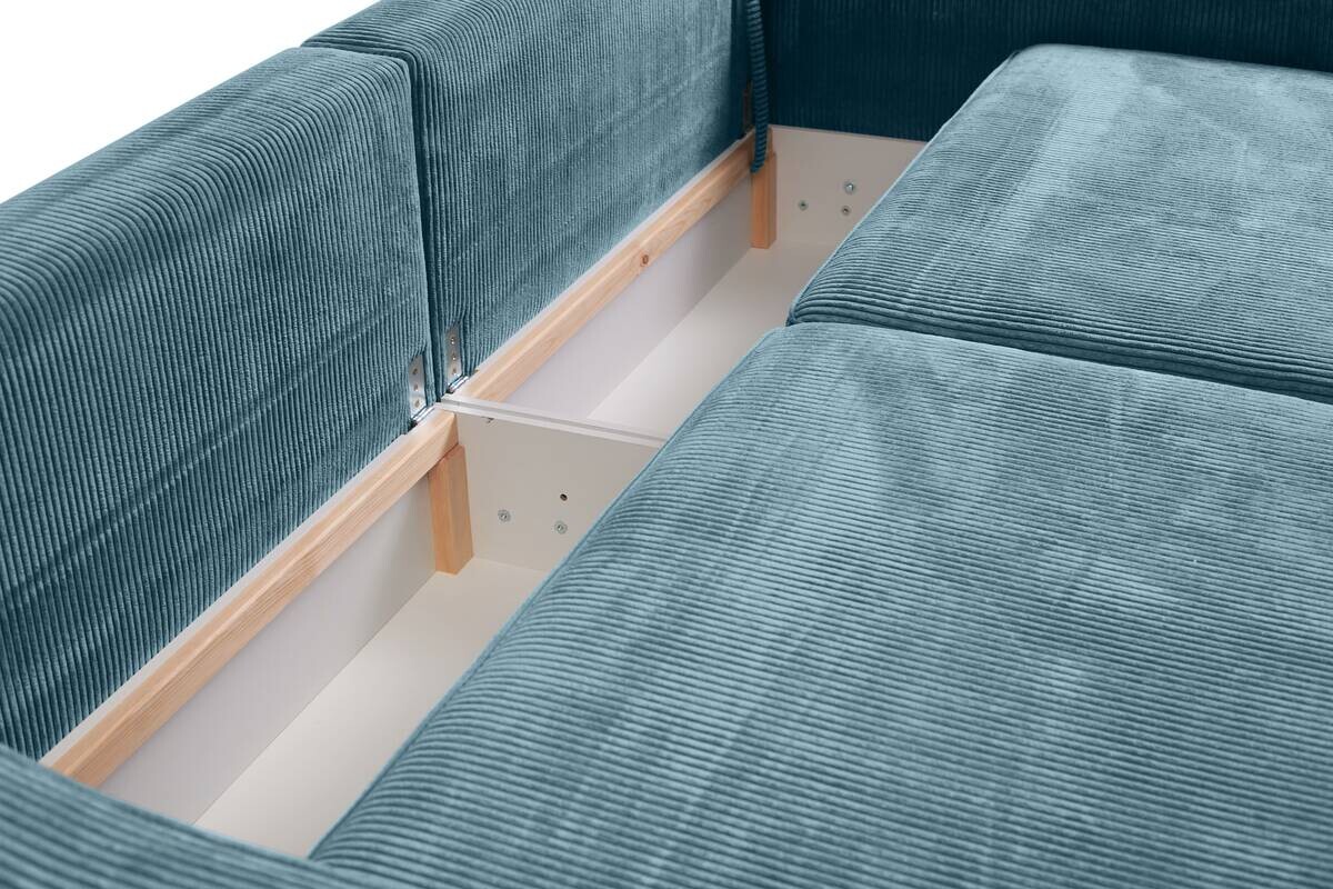 Big Sofa Evora türkis Microfaser B/H/T: ca. 276x71x137 cm
