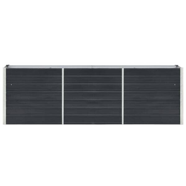 Hochbeet anthrazit Stahl B/H/L: ca. 40x77x240 cm