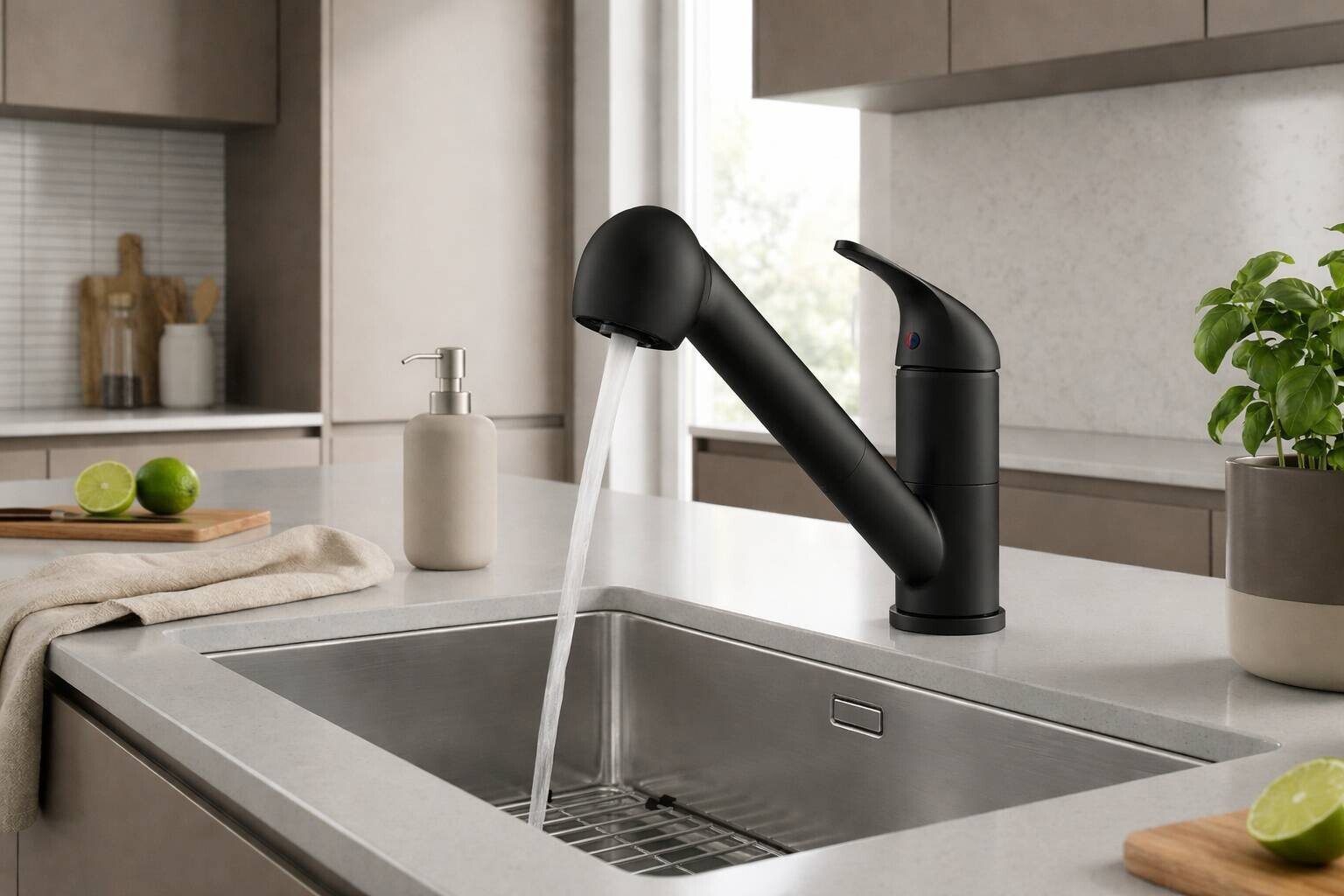 Spültisch-Armatur York mattschwarz