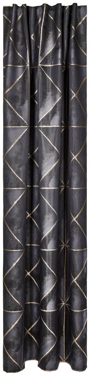 Kombivorhang Valeria schwarz 100% Polyester B/L: ca. 140x245 cm