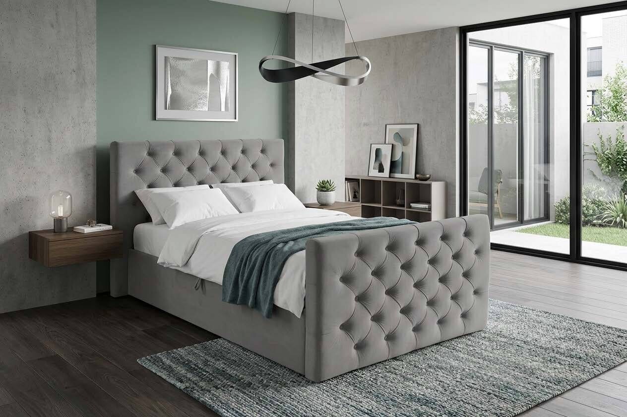 Boxbett Glow graubraun Liegefläche B/L: ca. 140x200 cm