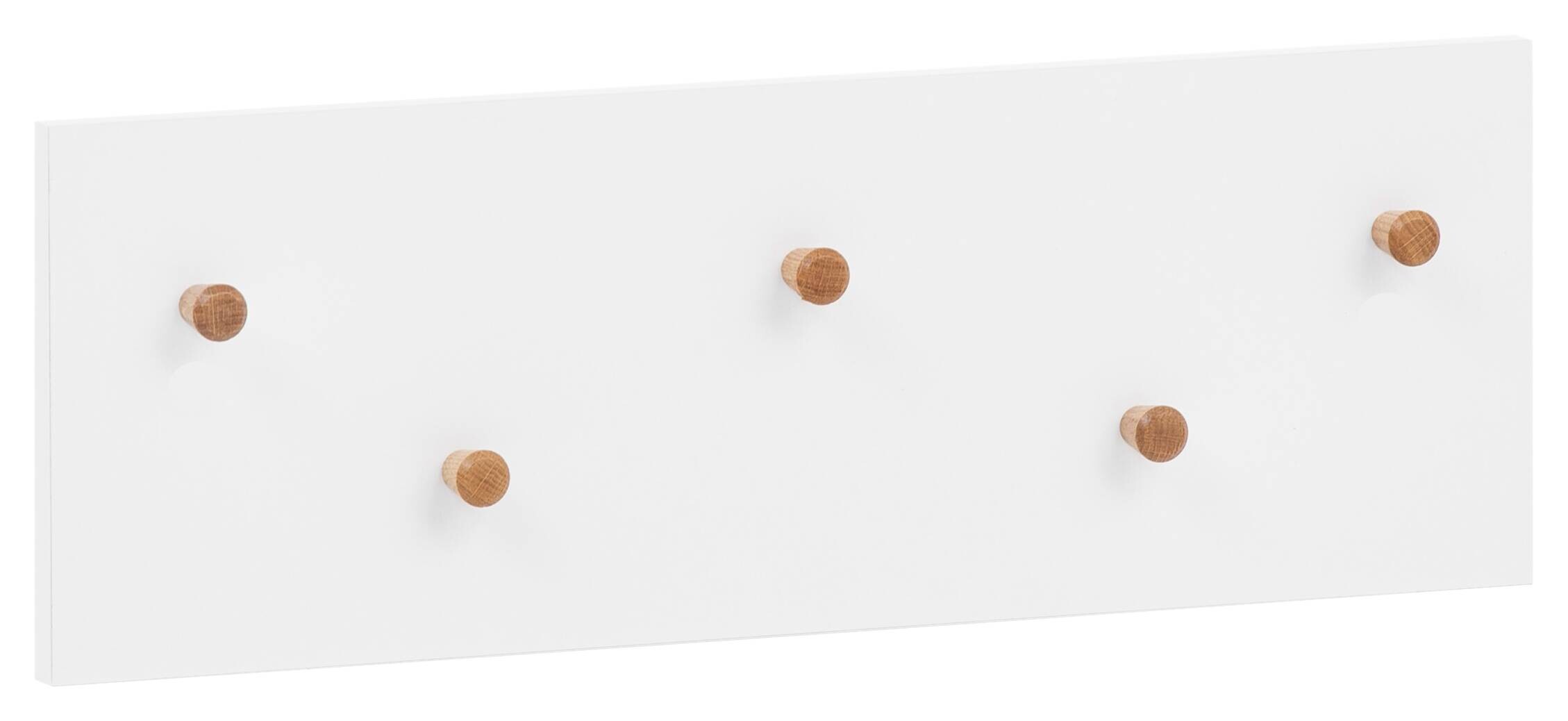 Garderobenpaneel Bjarne weiß matt B/H/T: ca. 55,9x19,5x4,6 cm