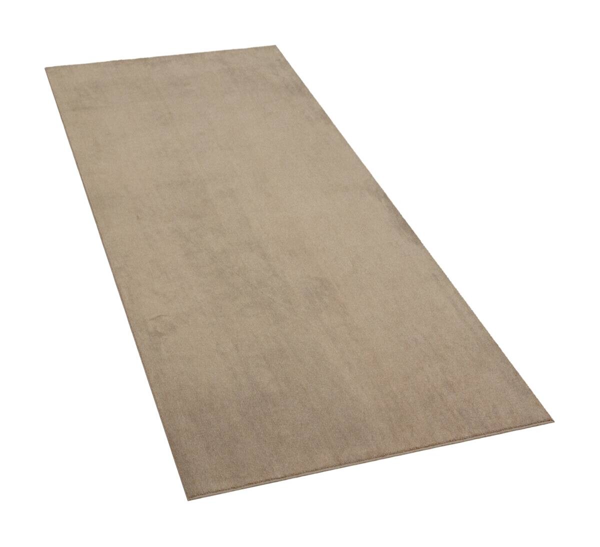 Teppich Flanell taupe B/L: ca. 80x150 cm