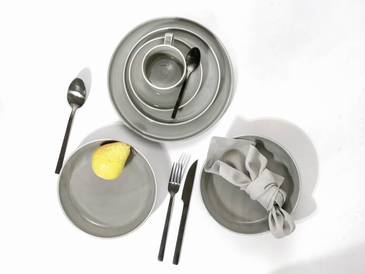 CreaTable Kombiservice Chef Collection grau Porzellan 30 tlg.