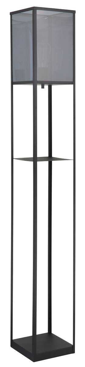 GLOBO Stehleuchte schwarz Metall Kunststoff B/H/L: ca. 20x140x20 cm E27 1 Brennstellen