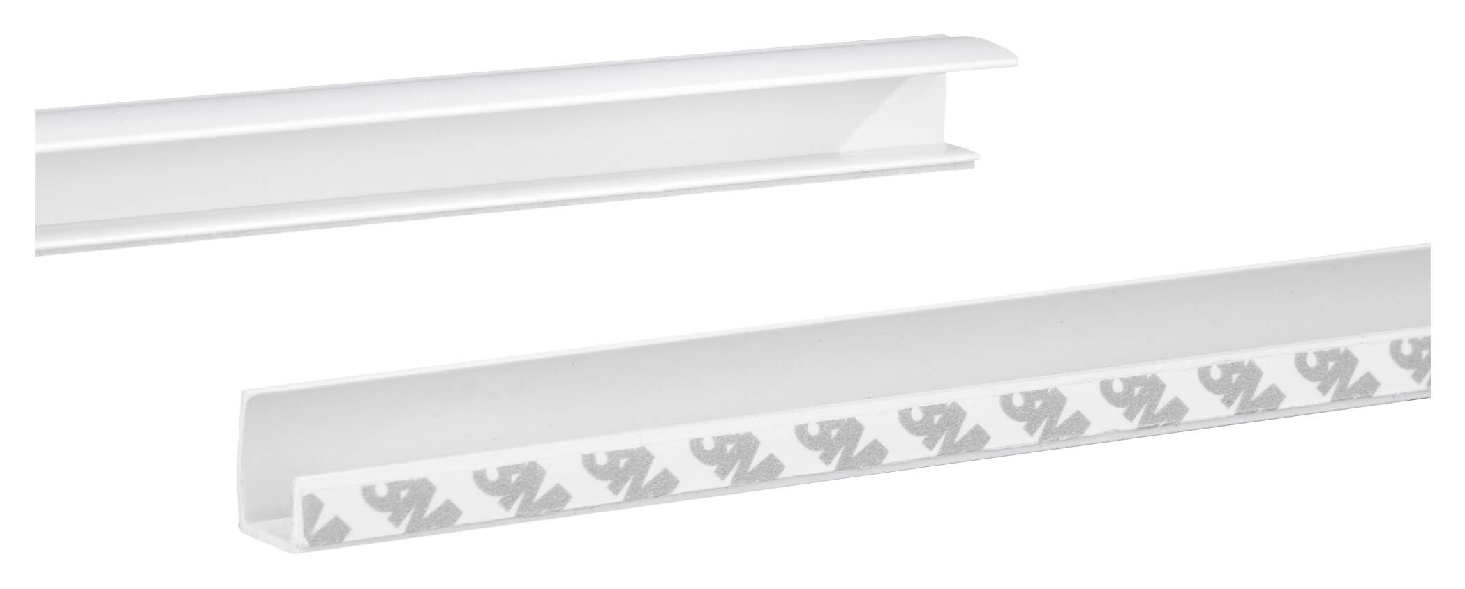 LICHTBLICK Seitenschiene für Rollo weiß 2 Packstücke