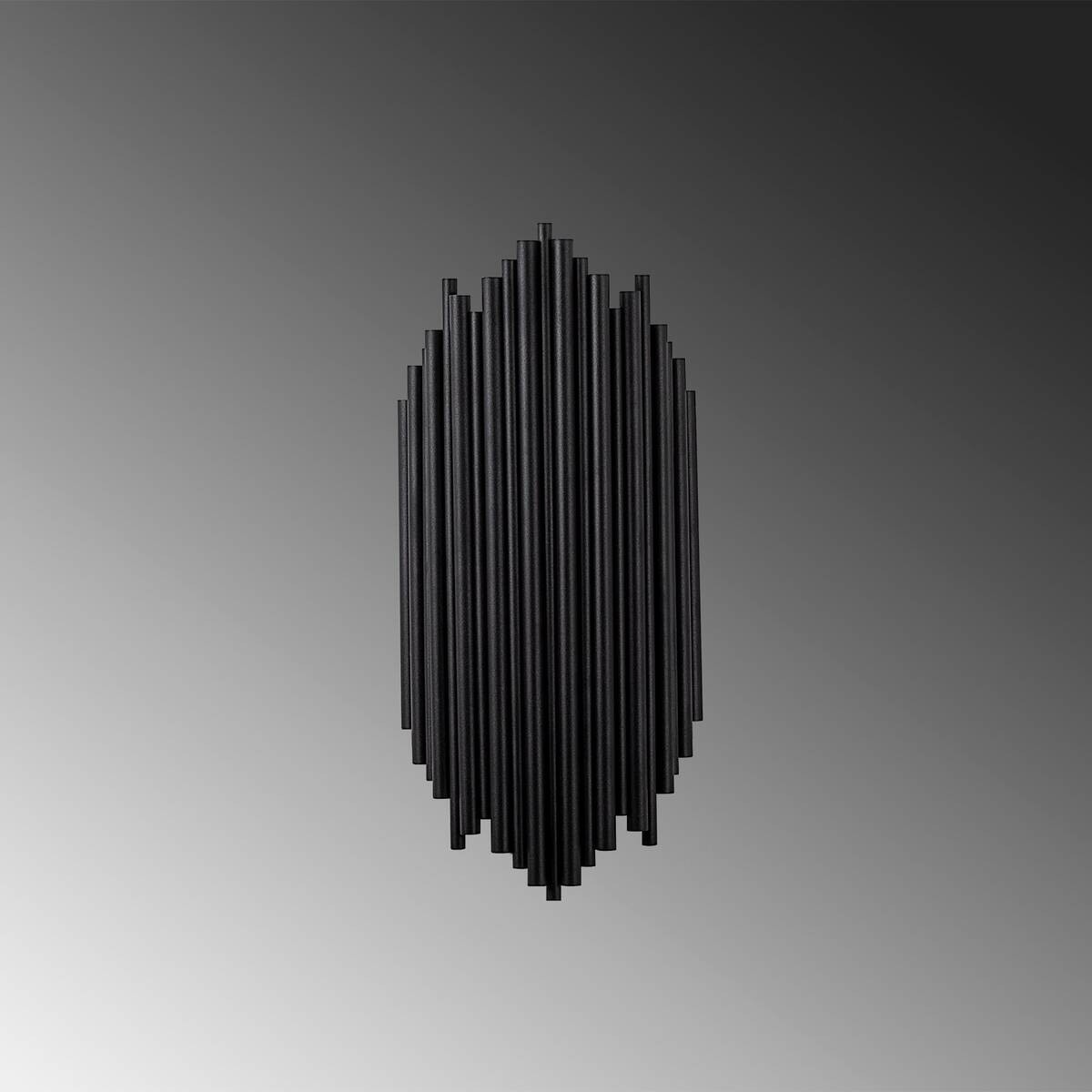 Opviq Wandleuchte schwarz Metall B/H/L: ca. 8x40x18 cm E14 1 Brennstellen