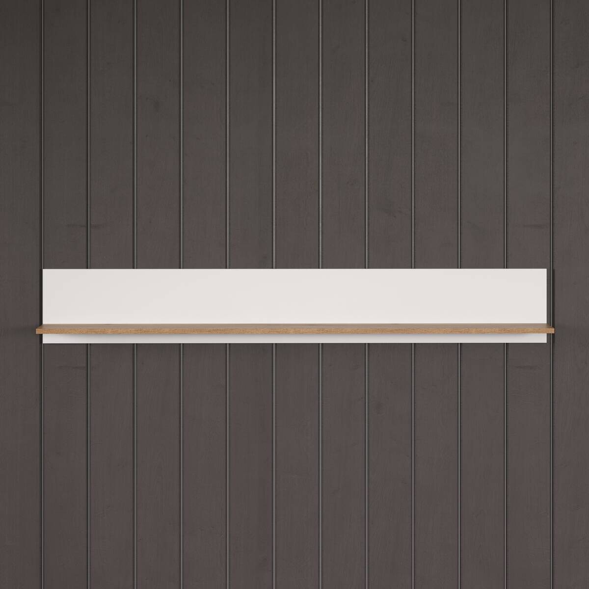 Wandboard Vitoria weiß Eiche Evoke Coast Nachbildung B/H/T: ca. 170x25x18 cm
