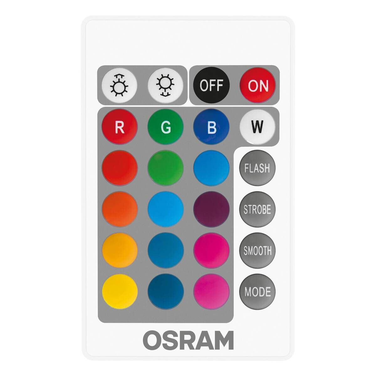 OSRAM LED-Leuchtmittel Tropfen RGBW mit Fernbedienung AC45048 E14